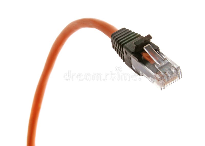 Orange cable stock photo. Image of interconnect, technology 22801958
