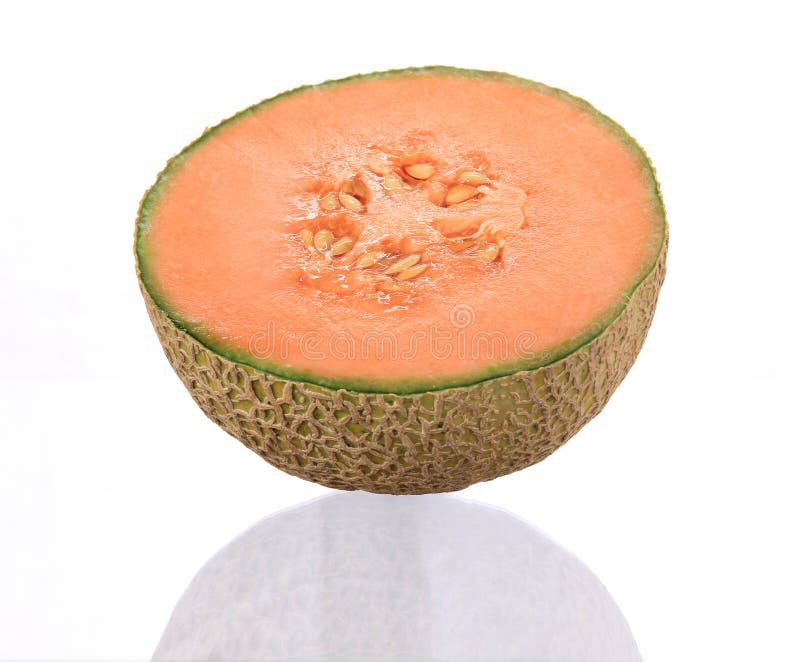 Orange cantaloupe melon stock image. Image of orange, diet 4740103