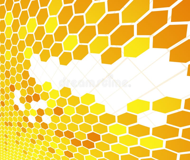 Orange cell banner stock illustration