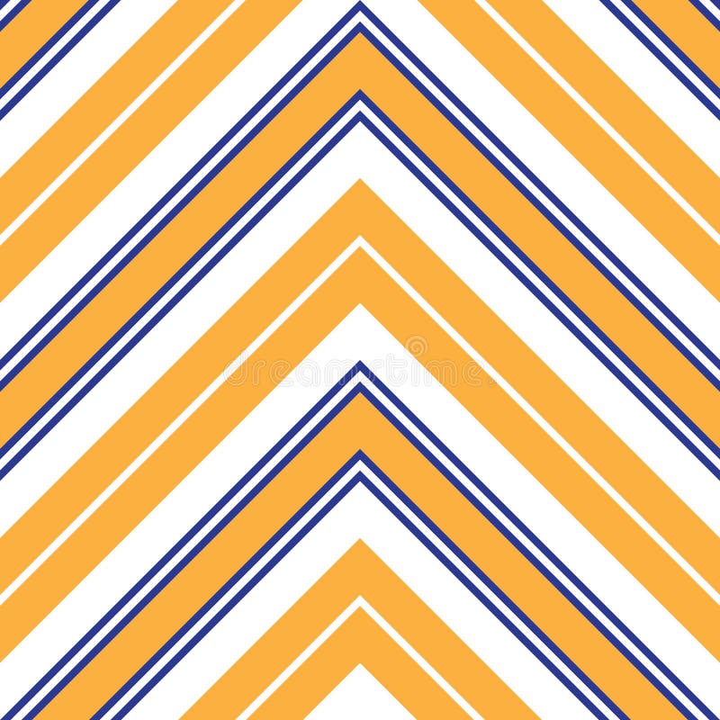 Orange Chevron Diagonal Stripes Seamless Pattern Background Stock