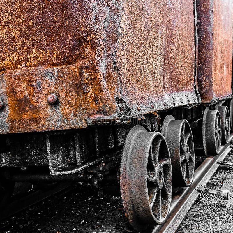 Orange Coal Truck royalty free stock photos Orange Coal Truck royalty free stock photos
