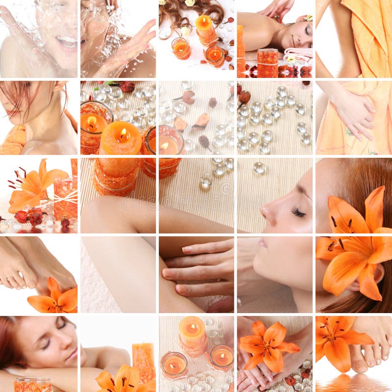 Orange collage