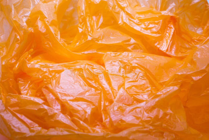 Orange Color Plastic Bag Texture Stock Photo Image of reuse, abstract