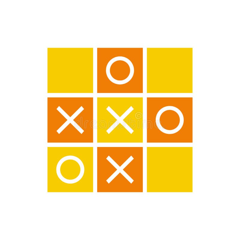 Tic tac toe game design Royalty Free Vector Image