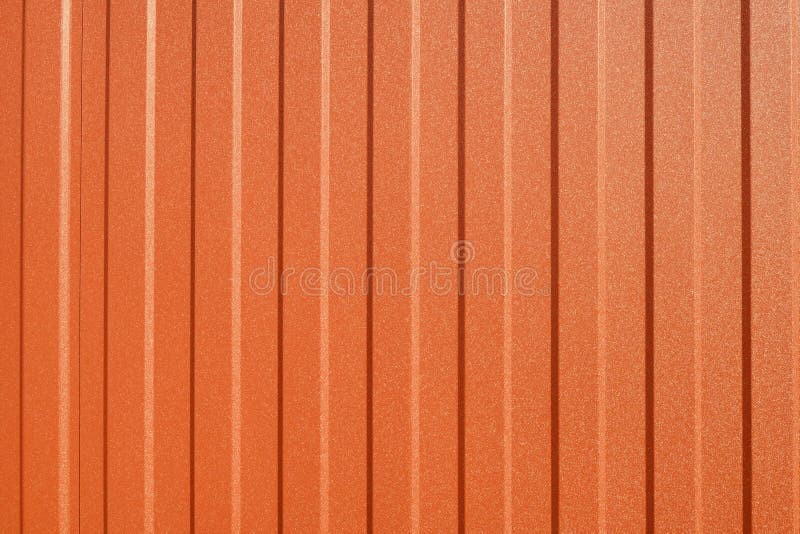 Orange Corrugated Metal or Zinc Texture Surface Stock Photo Image of