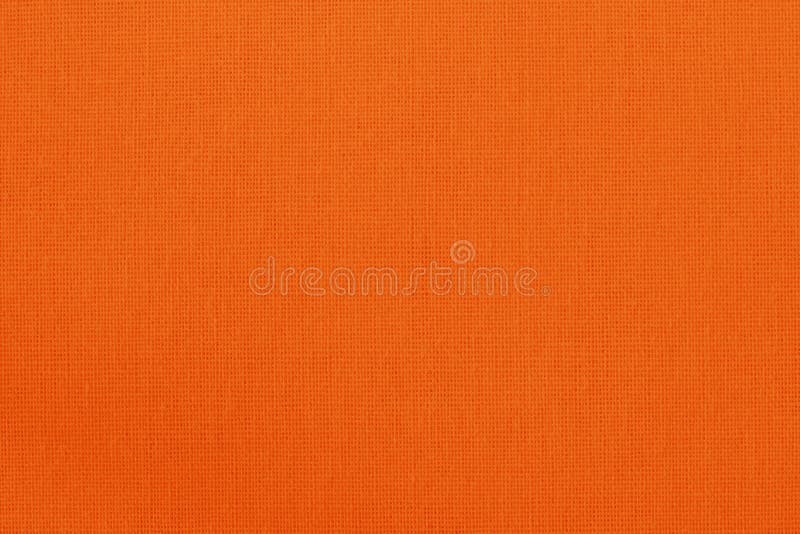 Orange Cotton Fabric Texture Background, Seamless Pattern of Natural