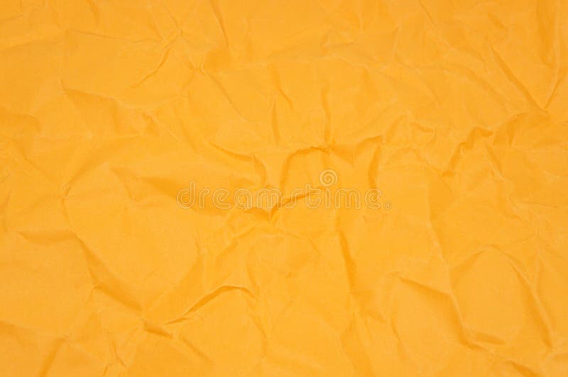Orange creased paper stock image