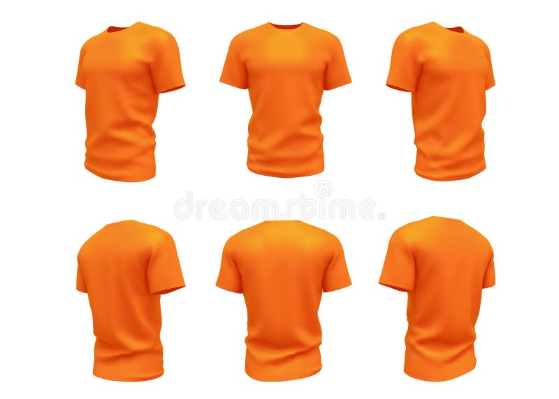 orange t shirt outline