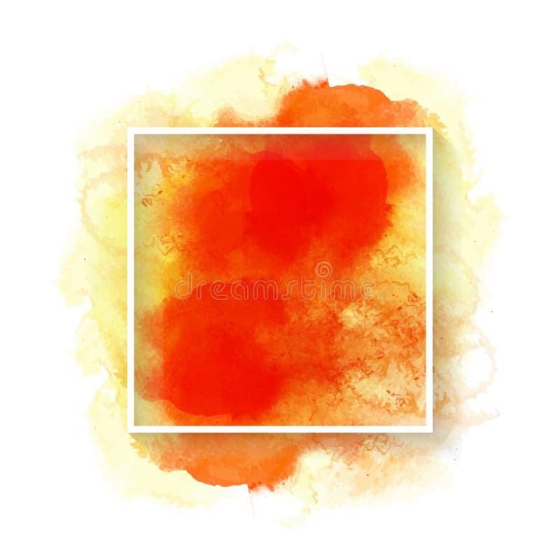 Orange de vecteur et texture jaune d'aquarelle pour le fond abstrait illustration libre de droits Orange de vecteur et texture jaune d'aquarelle pour le fond abstrait illustration libre de droits