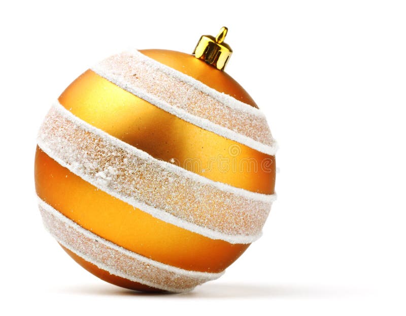Orange decoration ball stock image. Image of christmas 17128375