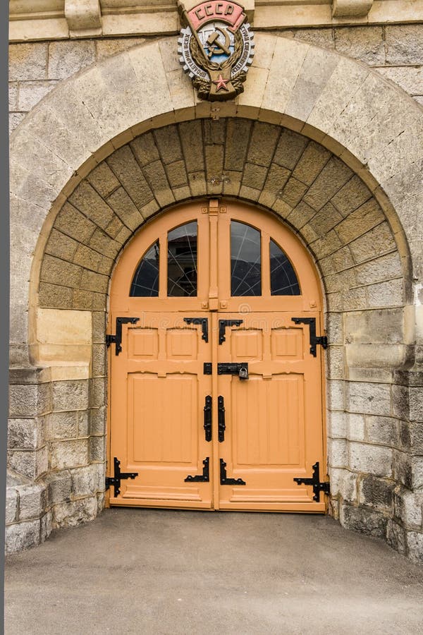 The orange door stock photo. Image of classical, manor 27266740