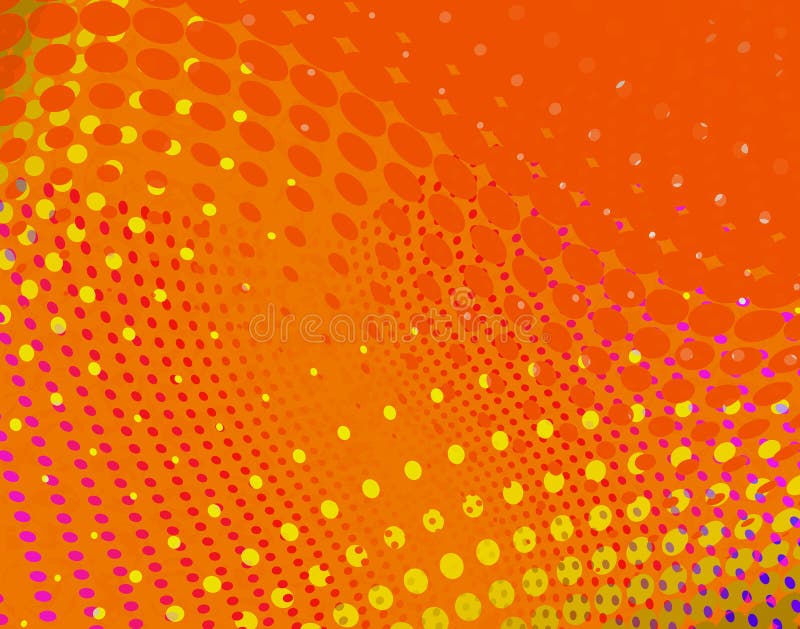 Orange dots royalty free illustration