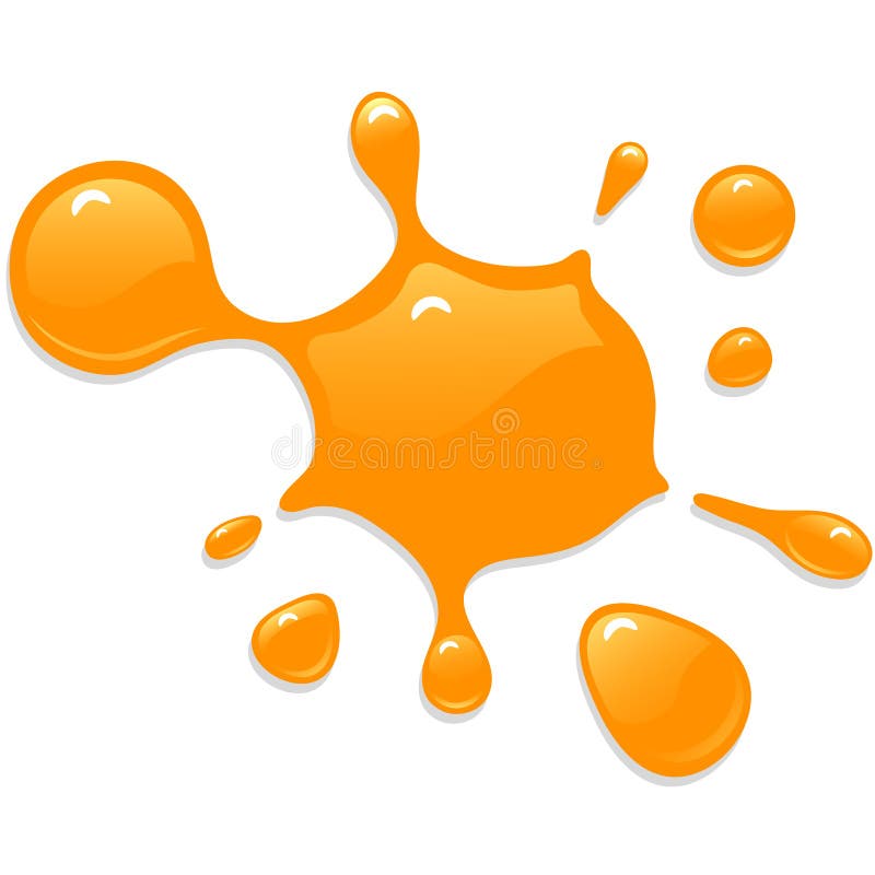 Orange drop vector illustration