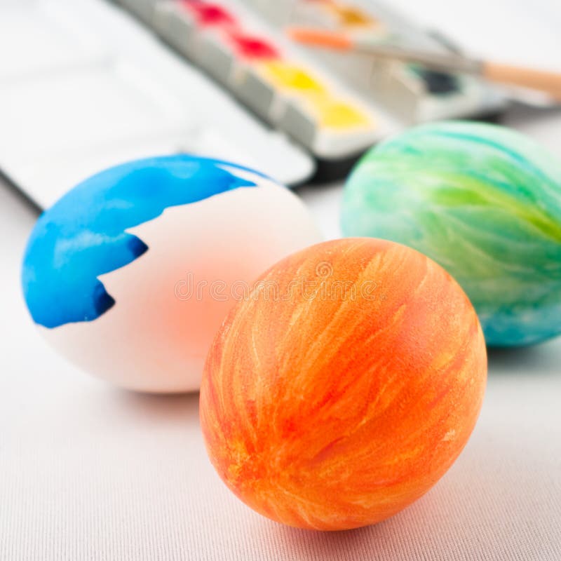 Orange easter egg stock image. Image of tool, craft, food 8567567