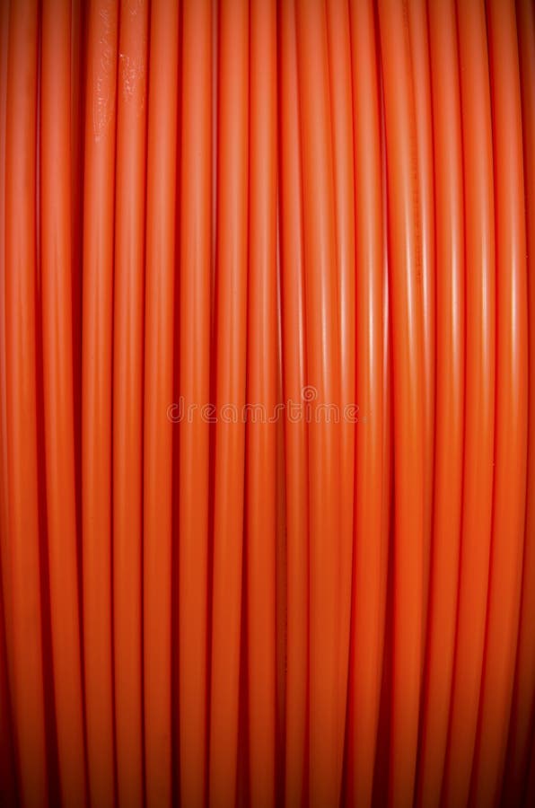 Roll of fiber cables stock photo. Image of link, fiber 124105544
