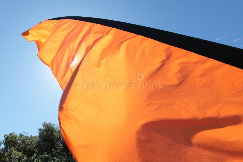 Orange Flag stock images