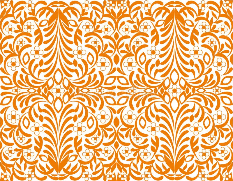 NextWall Verdigris and Orange Folk Floral Vinyl Peel and Stick Wallpaper  Roll 3075 sq ft NW47101  The Home Depot