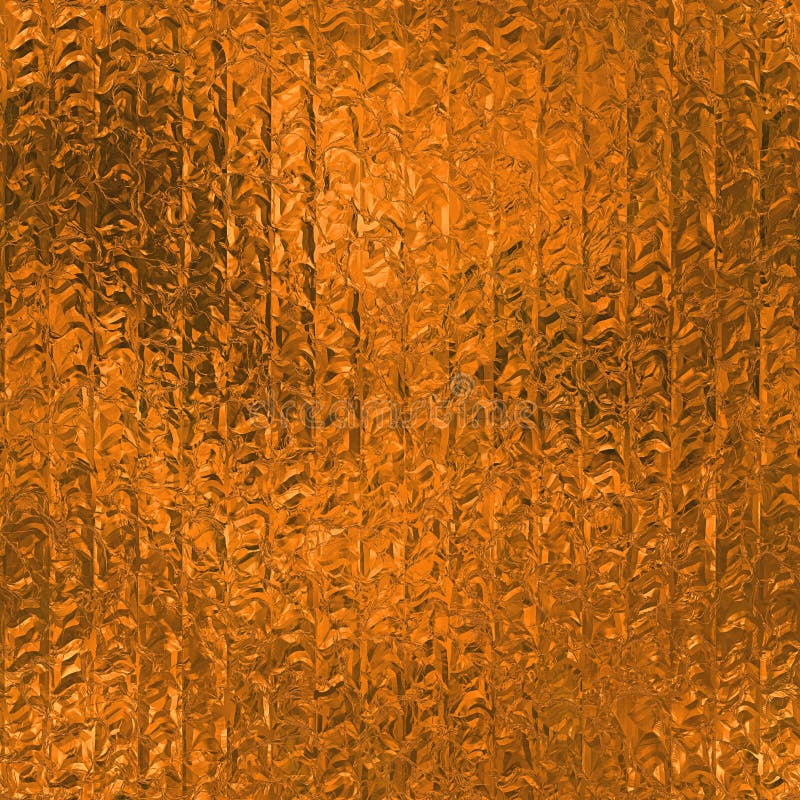 Orange Foil Seamless and Tileable Background Texture. Stock Image