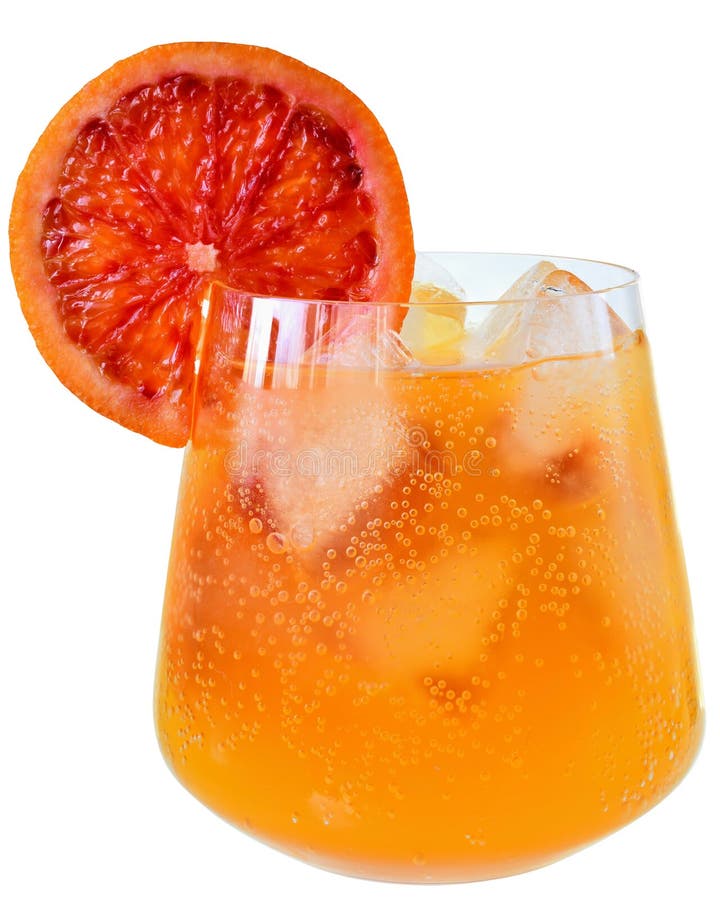Orange Fresh Juice Cocktail Stock Photo Image of isolated, glass
