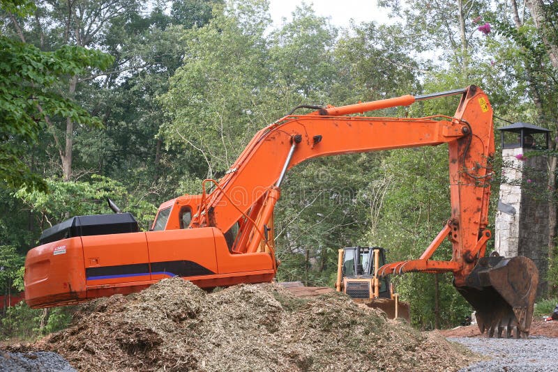 Orange Front End Loader