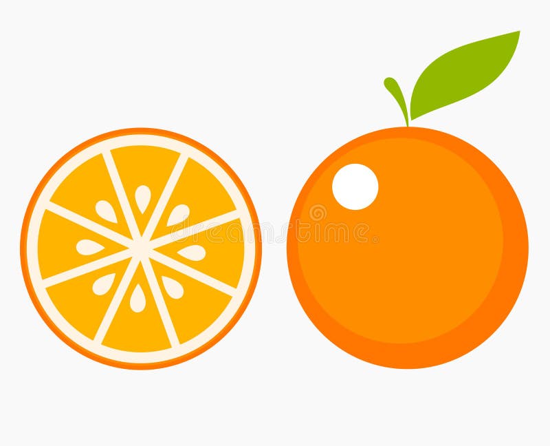 Orange Fruchtscheibe