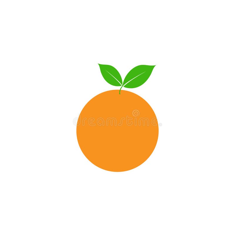 Orange Fruit Clip Art Graphic Design Template Vector Isolated Stock ...