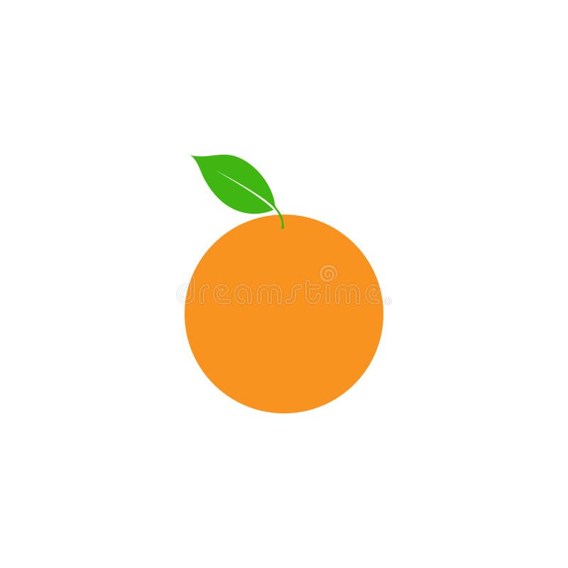 Orange Fruit Clip Art Graphic Design Template Vector Isolated Stock ...