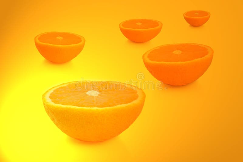 Orange Fruit Halves Stock Image Image Of Antioxidant 18238523