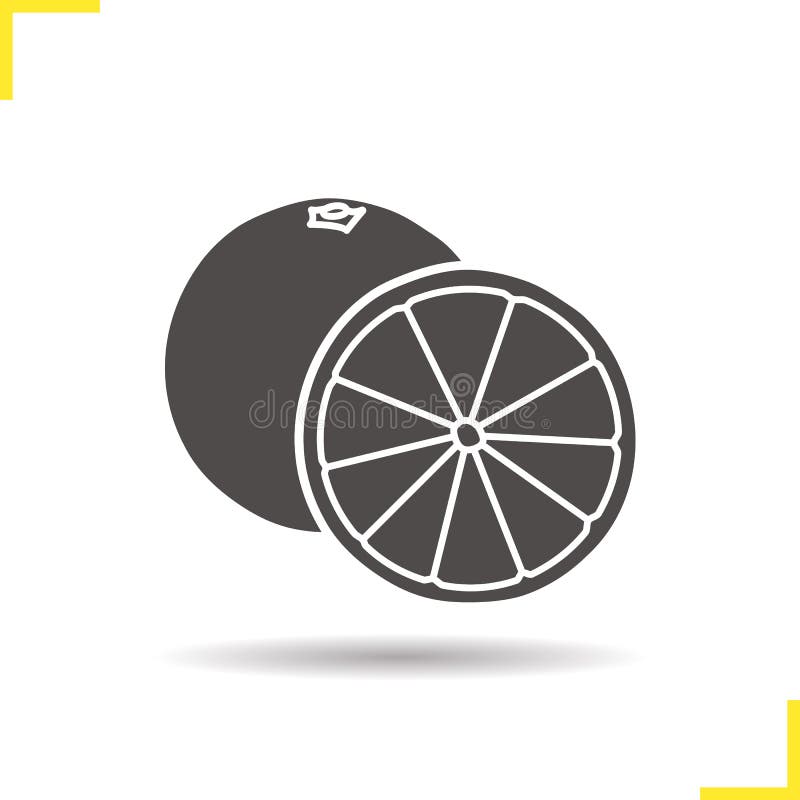 Orange fruit icon stock vector. Illustration of logo 81848010