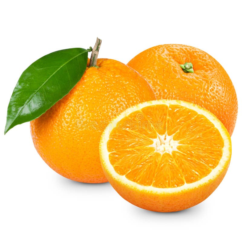 Orange fruit isolated stock image. Image of food, fruit 21344217