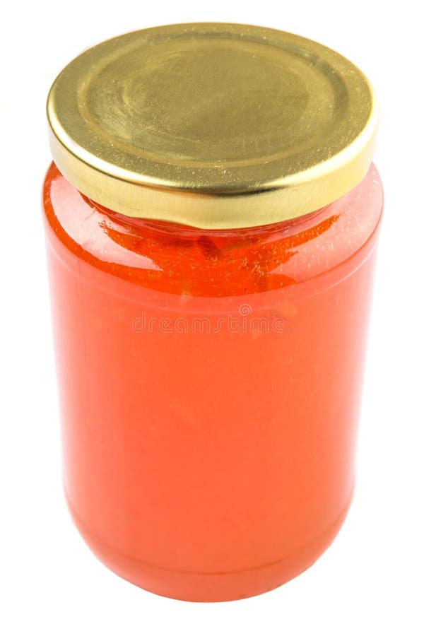 Orange Fruit Jam III stock photo. Image of organic, container 44506288