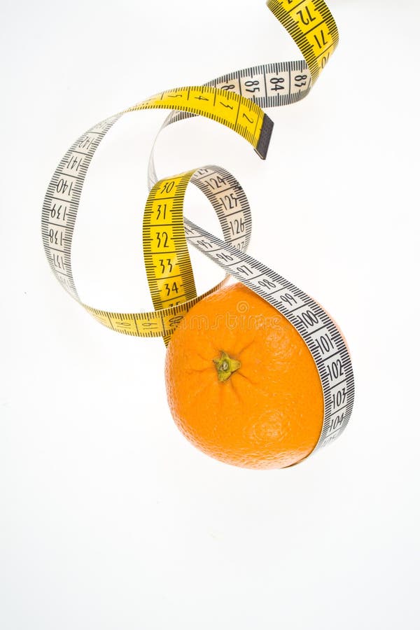 Orange fruit and meter