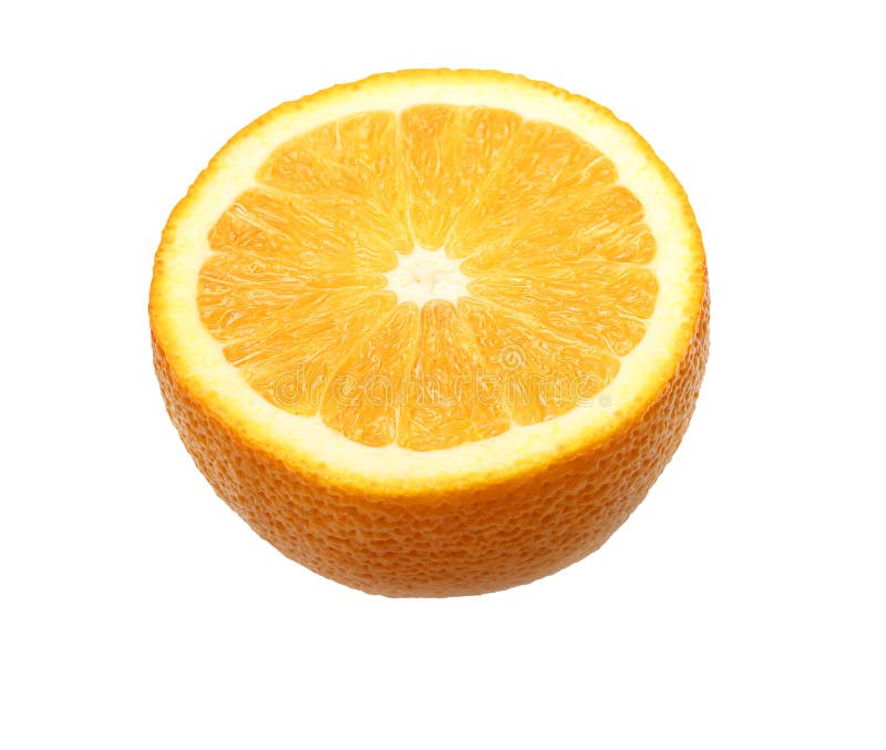 Orange Fruit Slice Isolated Stock Image - Image of fresh, healthy ...