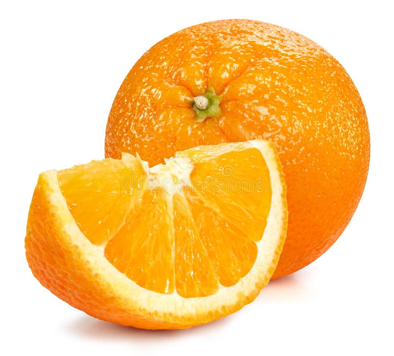 Orange frukter isolerad urklippsbana royaltyfri foto