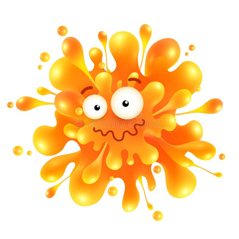 This is a silly and enjoyable orange creature. Cartoon style. 28135053  Vector Art at Vecteezy