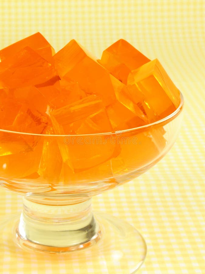 Orange Gelatin royalty free stock photo Orange Gelatin royalty free stock photo