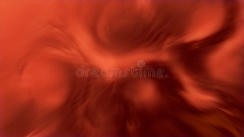 Orange ghostly misty shifted curved figures - abstract 3D illustration vector illustration