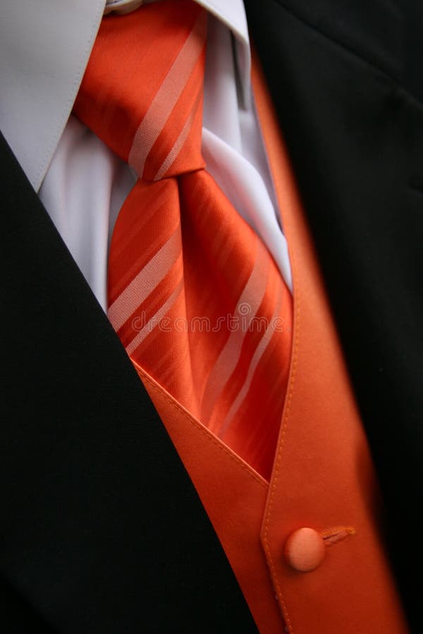 Orange Gleichheit-Smoking stockfoto Orange Gleichheit-Smoking stockfoto