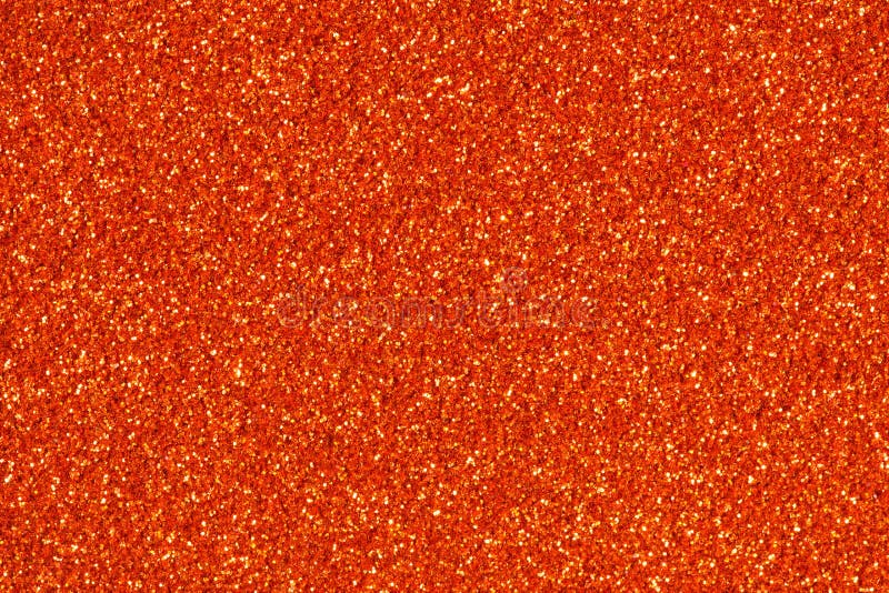 Orange Glitter Sparkle. Background for Your Design. Stock Photo