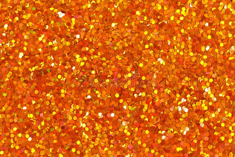 Orange Peel Glitter Paper Fans Party Decor 