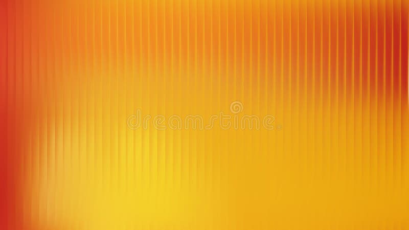 Orange gradient glass effect background. Abstract ribbed plastic texture with color stripe line. Corrugated panel on vector illustration