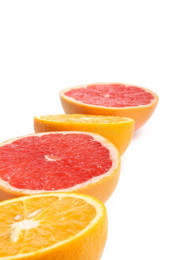 Orange and grapefruit