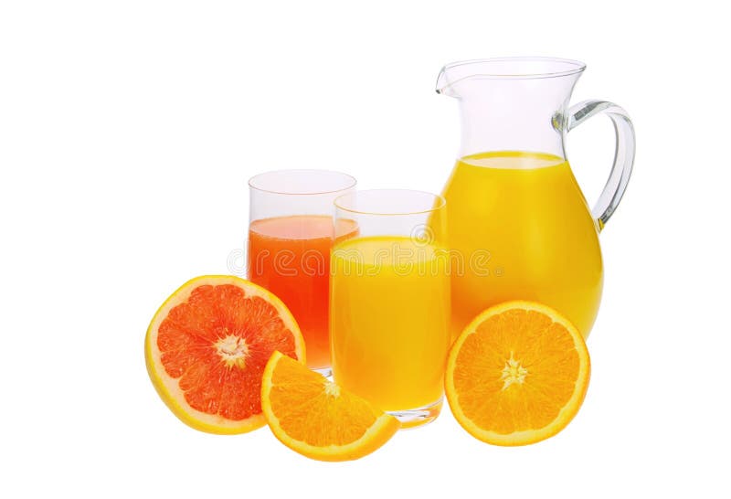 Grapefruit juice jug, paths Stock Photo by maxsol7