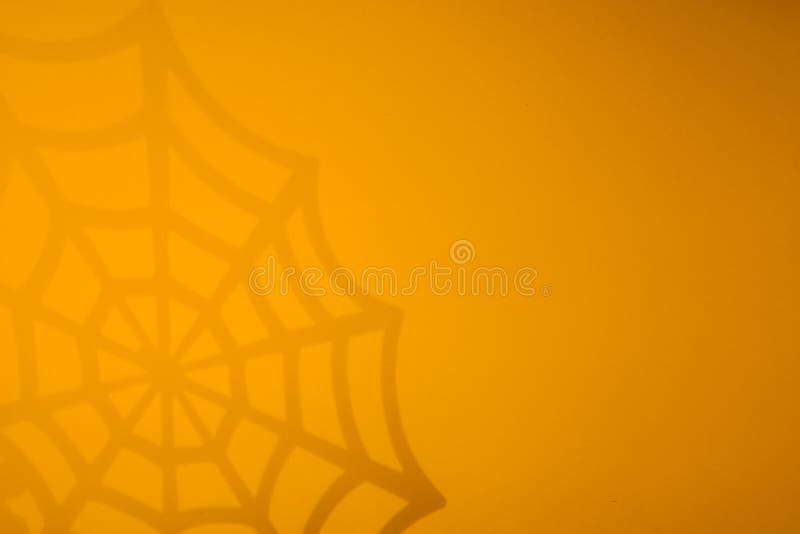 Orange Halloween Background with Black Spiderweb Stock Illustration -  Illustration of design, mystery: 159741049