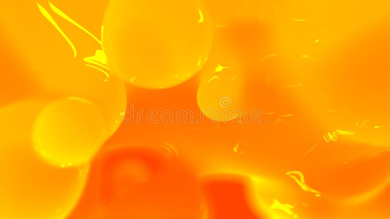 Orange honey color reflecting fantastic benign fluid backdrop - abstract 3D rendering royalty free illustration