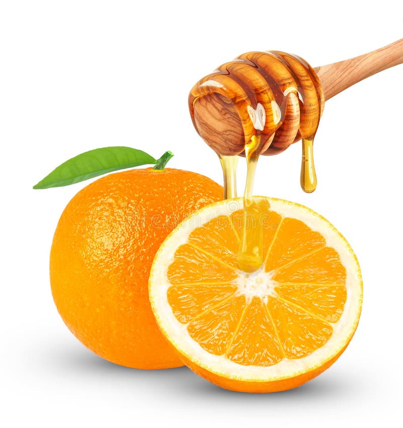 Honey and orange stock photo. Image of drop, fruit, honey - 125305804