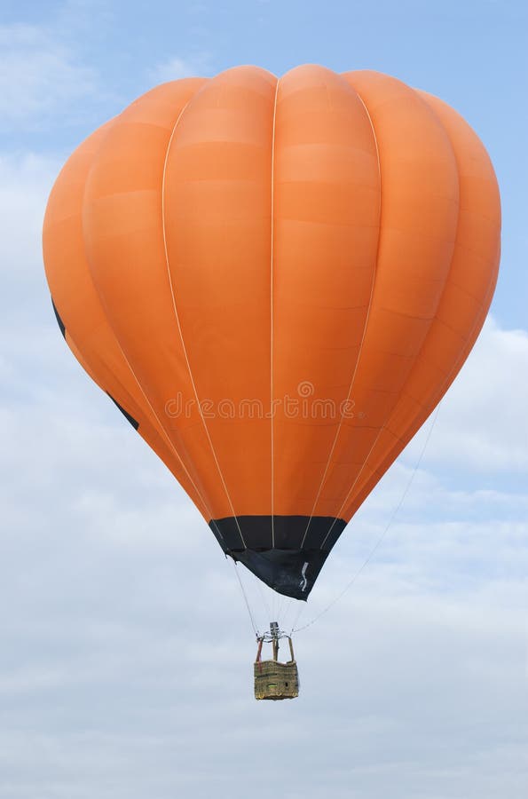 Orange hot air balloon