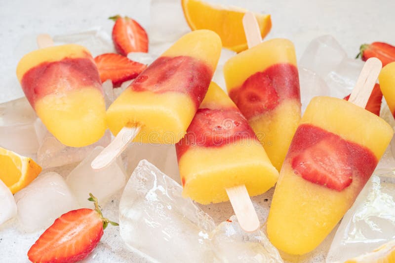 Orange Ice Cream With Strawberry Stock Image Image Of Candy Sorbet Orange Ice Cream With Strawberry Stock Image Image Of Candy Sorbet