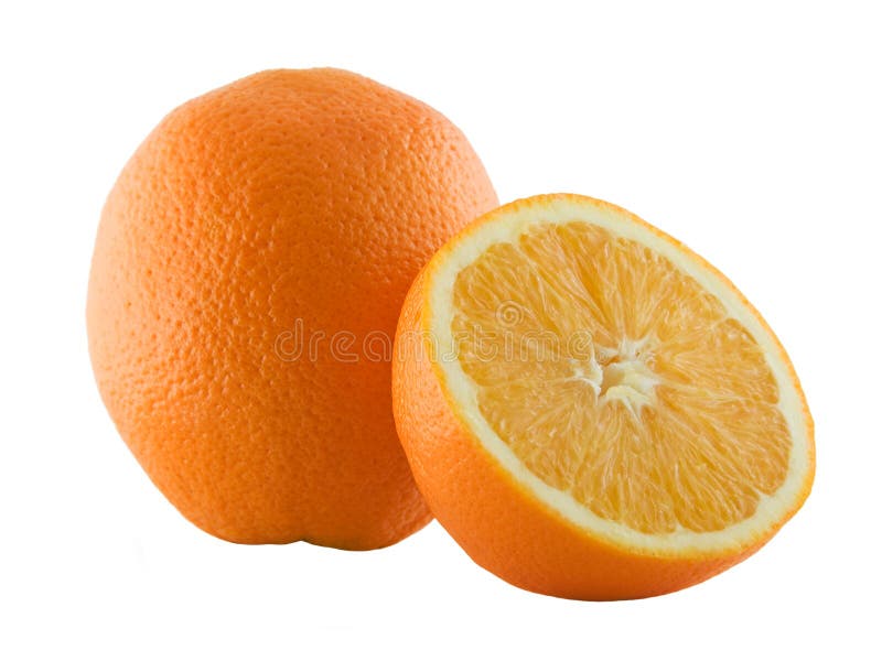 Orange and its half