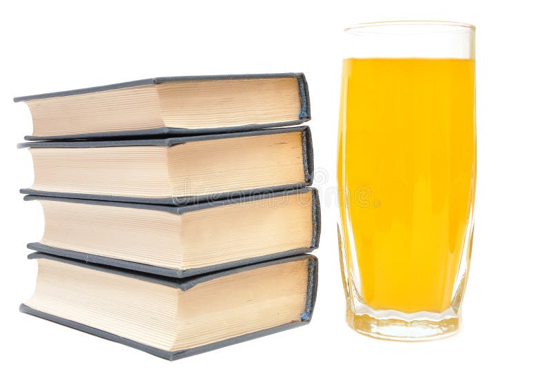 Orange juice and books